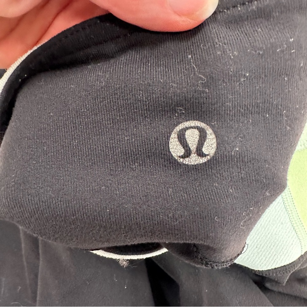 Lululemon Black Reversible cropped Leggings 8 - Picture 5 of 6